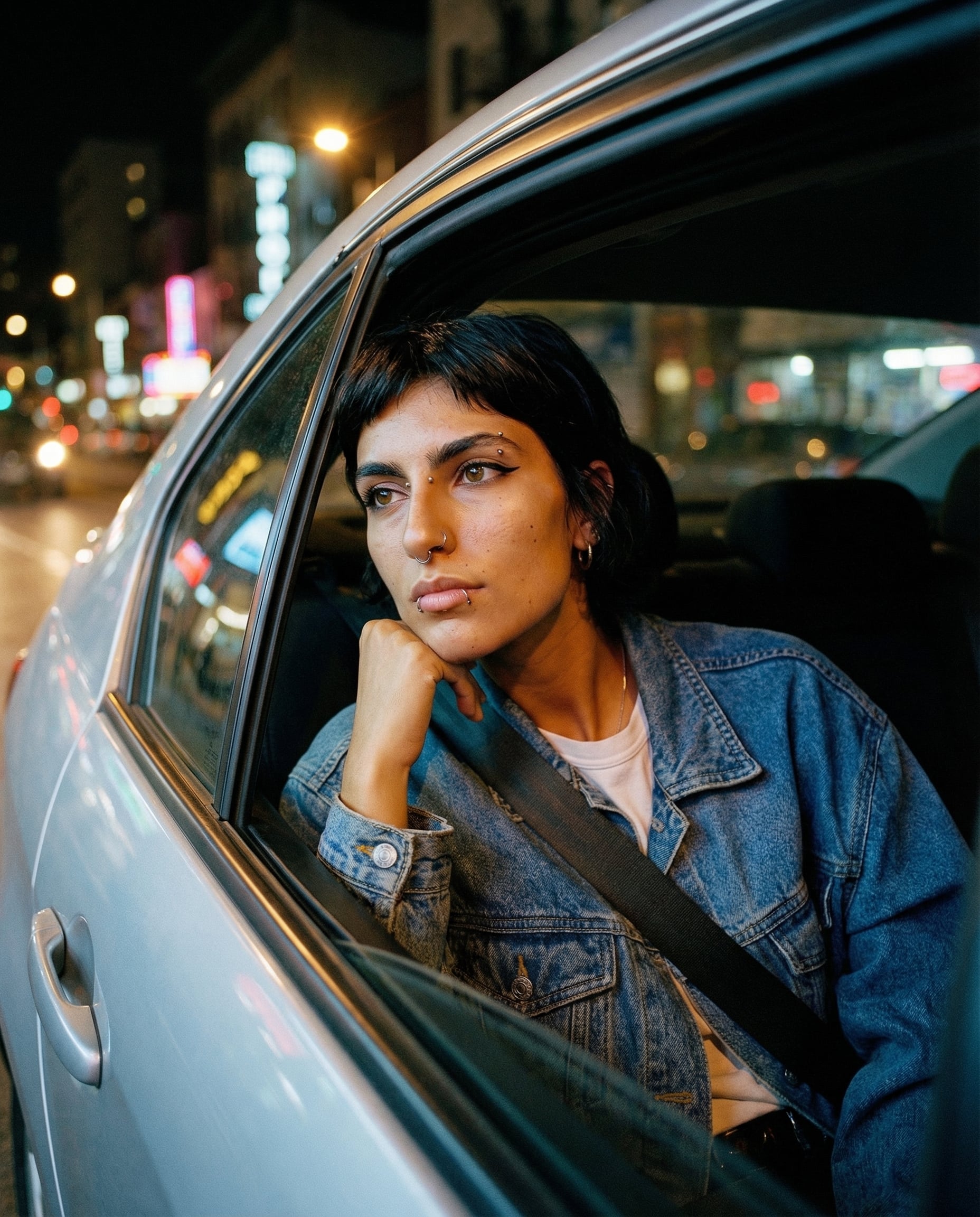 Car portrait — urban night, cinematic mood